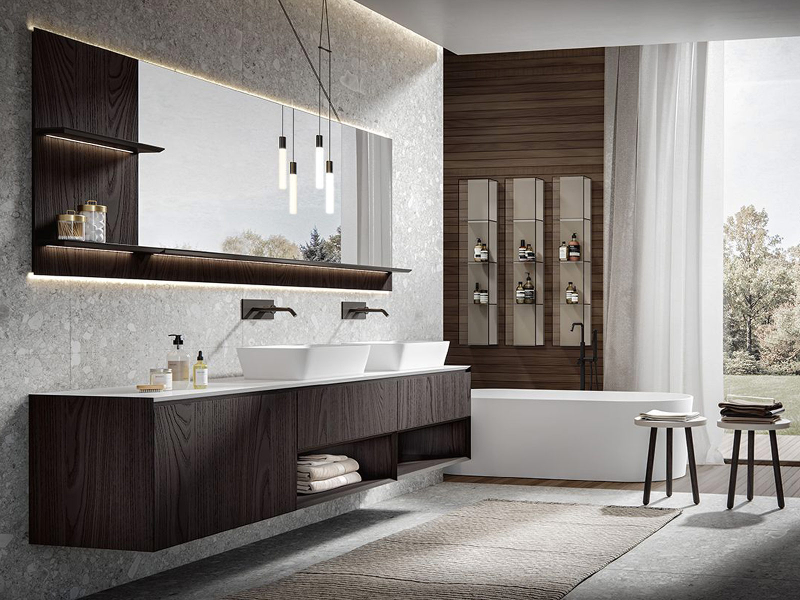 Custom made italian design bathroom vanities and furniture